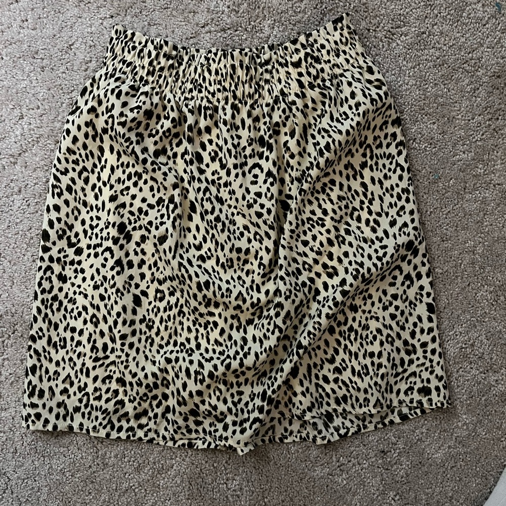Cheetah print skirt large
